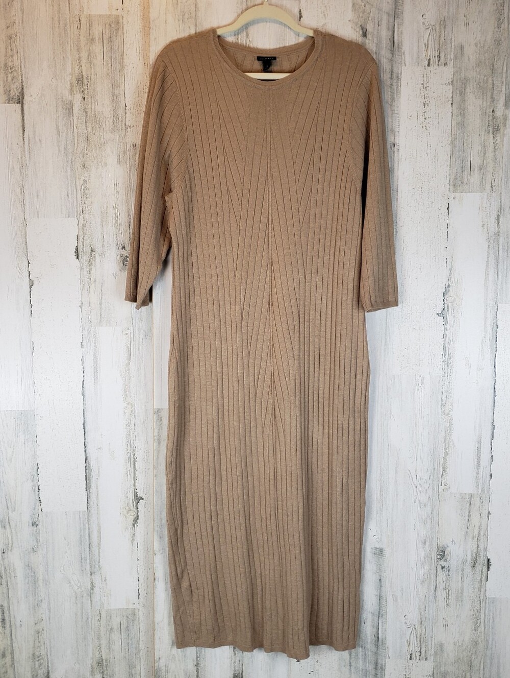 Torrid Beige Ribbed Midi Sweater Dress Size 3X - Picture 4 of 9